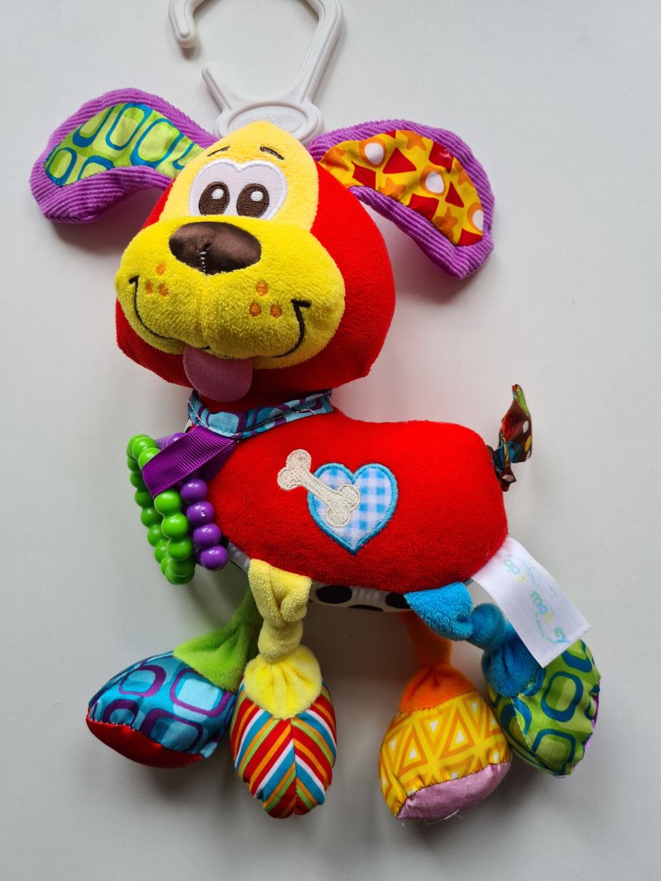 Playgro Activiteitenvriendje Pooky Puppy, een kleurrijk speeltje voor baby'