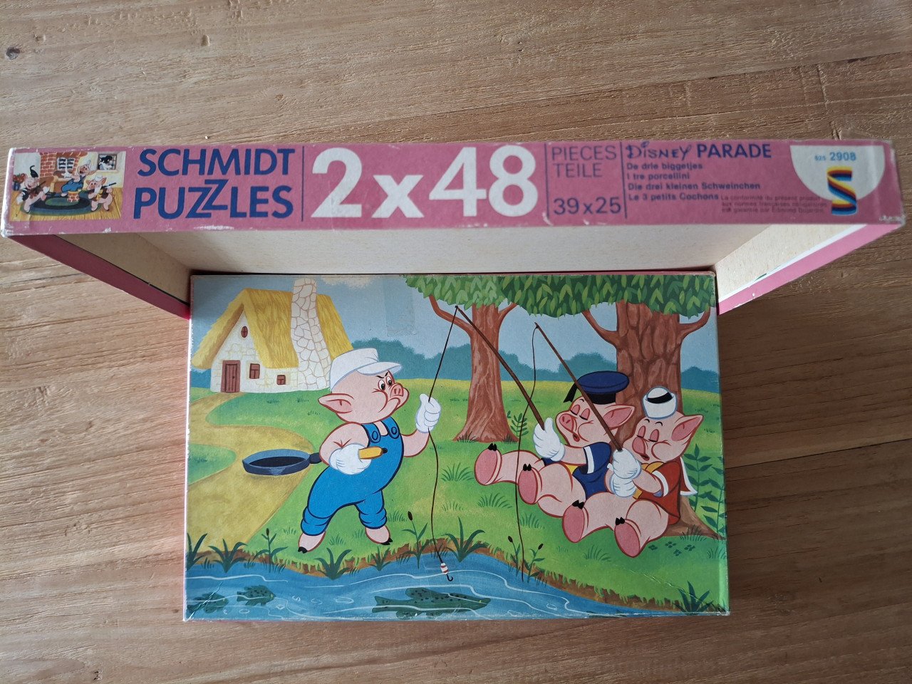 Vintage Puzzels: De 3 Biggetjes