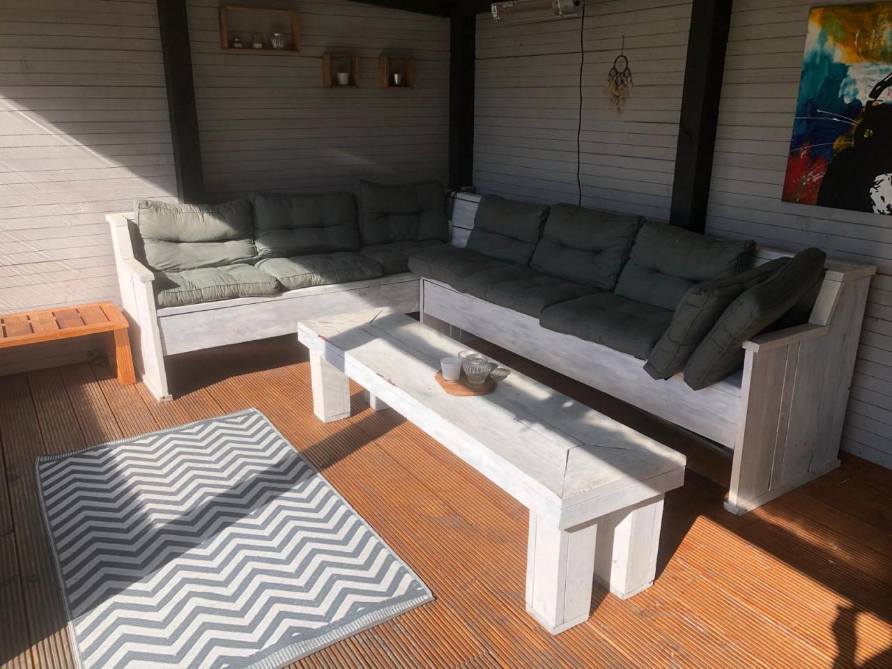 Steigerhouten tuinbank