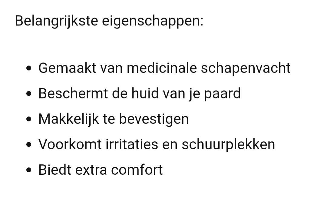 BR singelhoes met schapenvacht. 65cm.