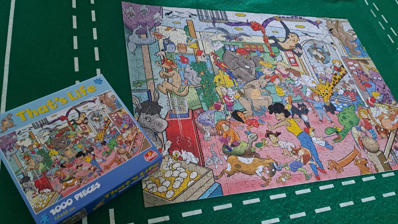 Legpuzzel van 1000 stukjes.