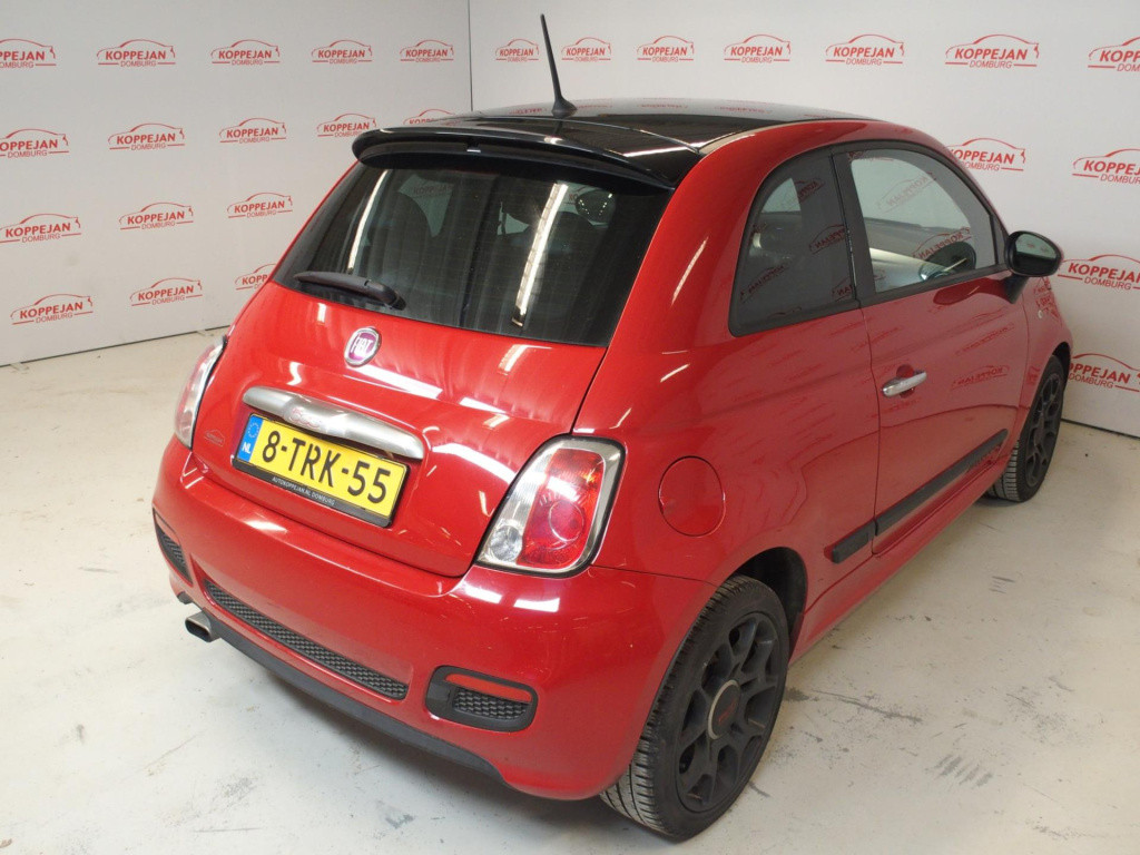 Fiat 500 0.9 twinair 500s, airco, zwart dak, all season, mist lampen