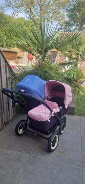 Bugaboo Donkey All Black – duo kinderwagen 💙🩷