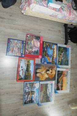 Legpuzzels van 3000  en 1500 en 1000 stukjes