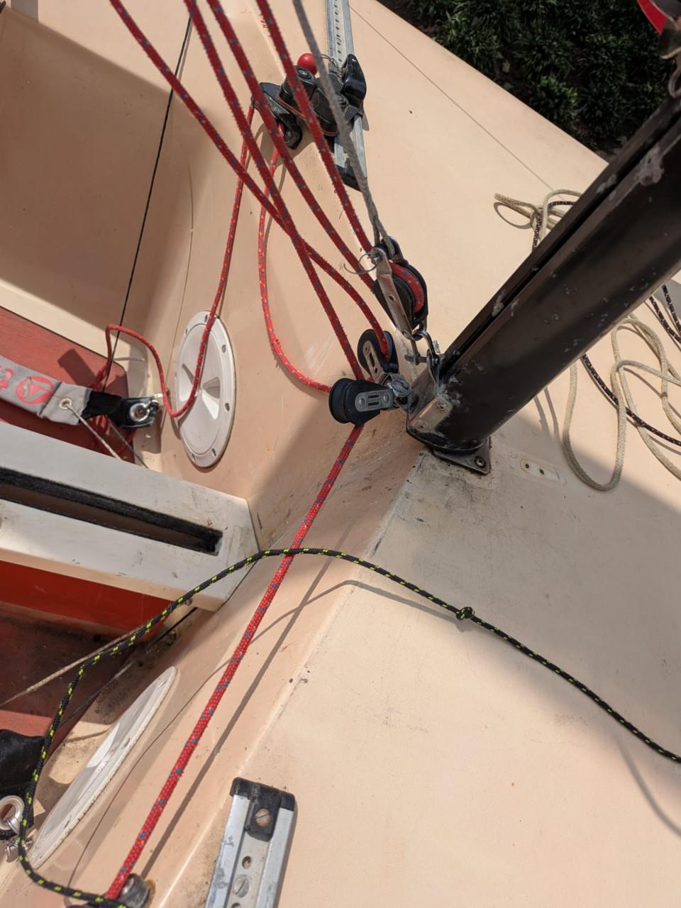 Tasar, open zeilboot, 2 persoonszeilboot op trailer, BIEDEN