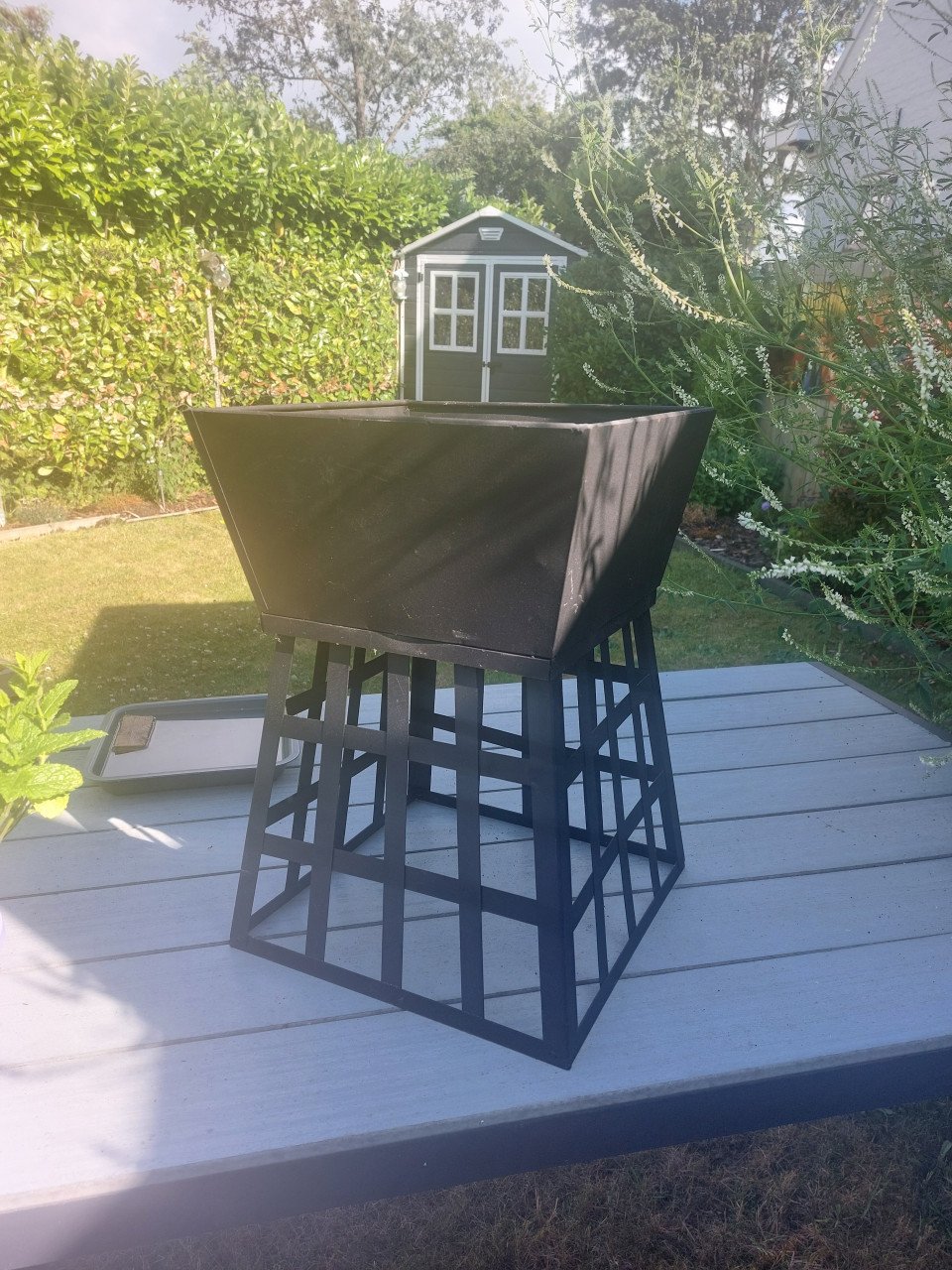 Vuurkorf met vlees/vis bbq