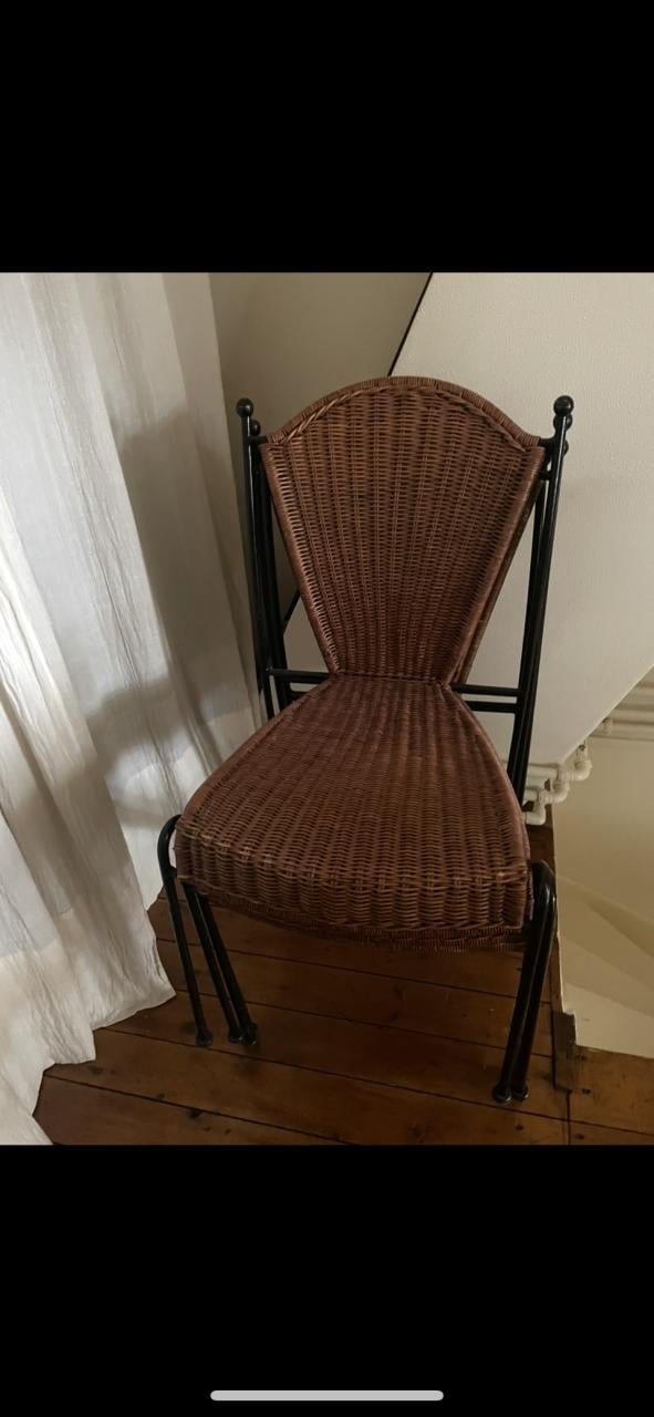 Stoelen 5 st stapelbaar