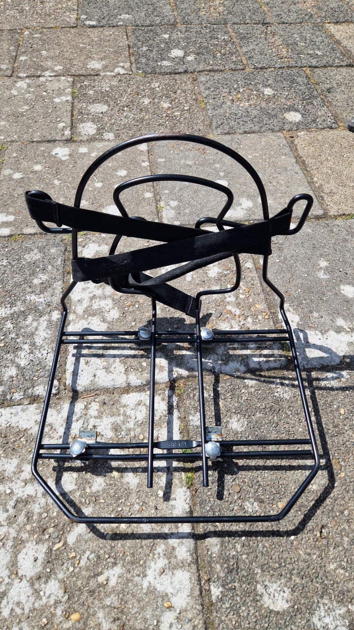 Steco Bagagedrager verbreder Monkey-mee Staal - 31cm breed - Zwart