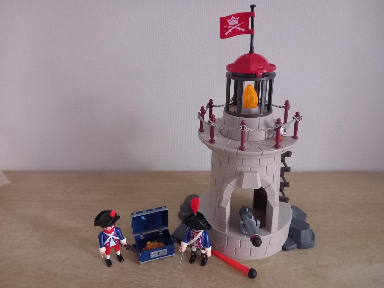Playmobil vuurtoren met 2 franse soldaten setnr 6680
