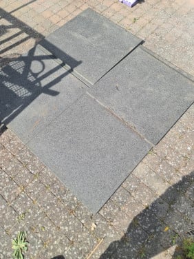 Keramiek tuintegels 26 stuks