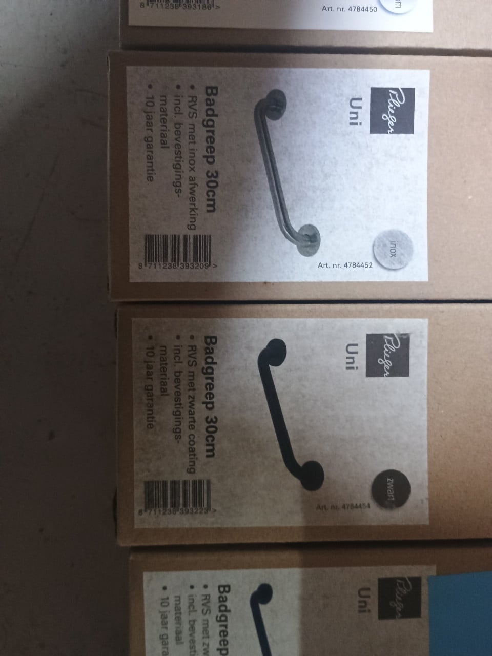 Plieger wc / badkamer spullen nieuw in de verpakking