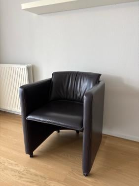 Fauteuil Leolux (aubergine)