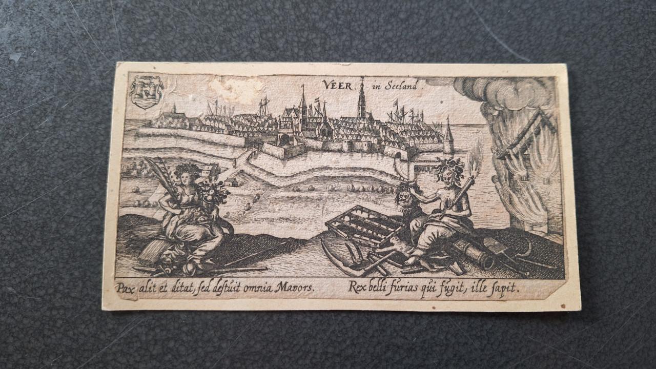 Prenten van poorten van Veere