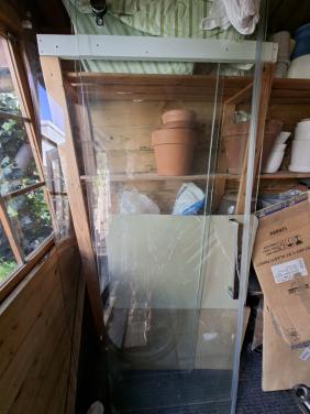 Douchecabine, glas ,  met deur 189cm hoog