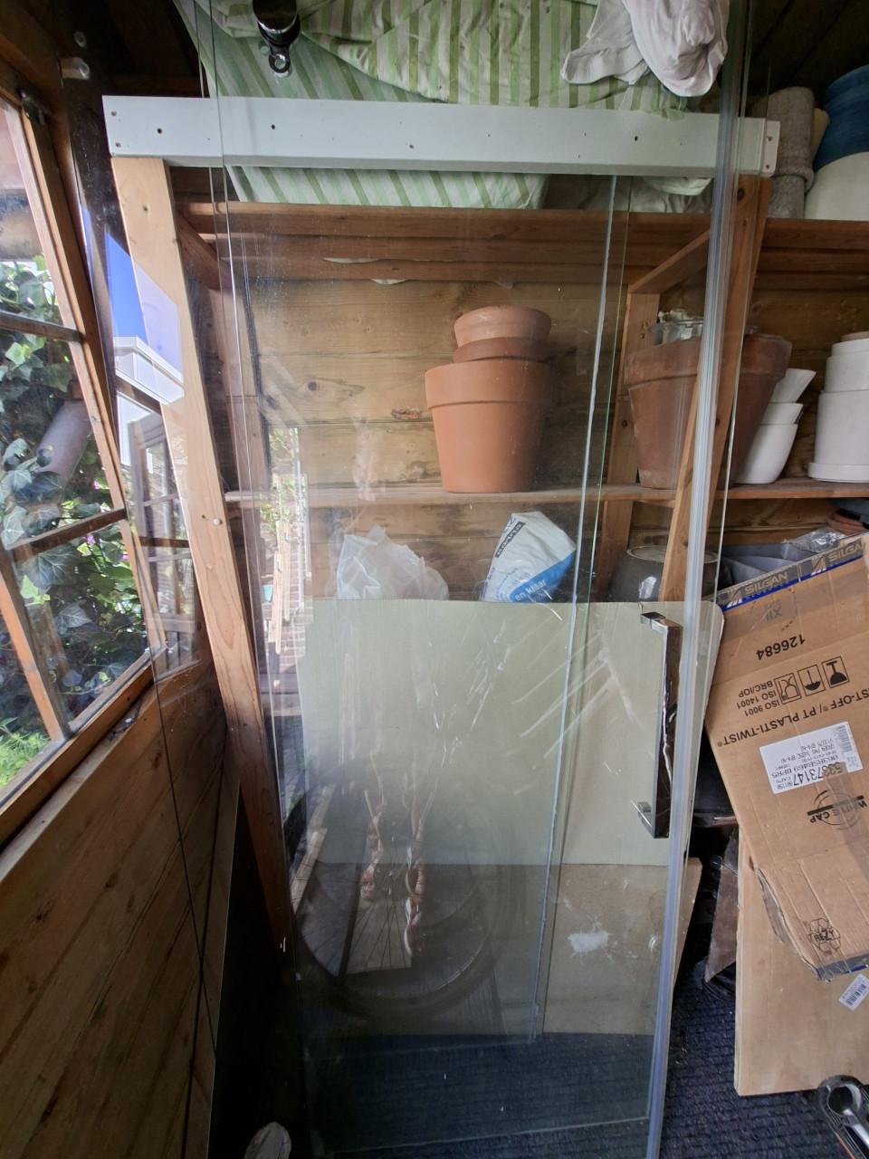 Douchecabine, glas ,  met deur 189cm hoog