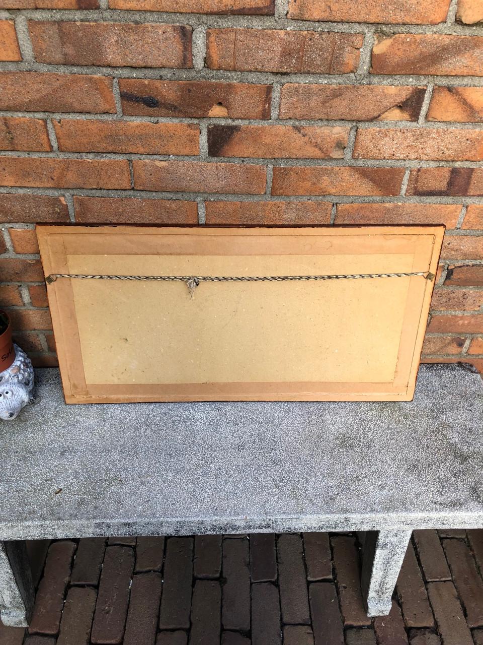 Lijst met vintage platte grond.