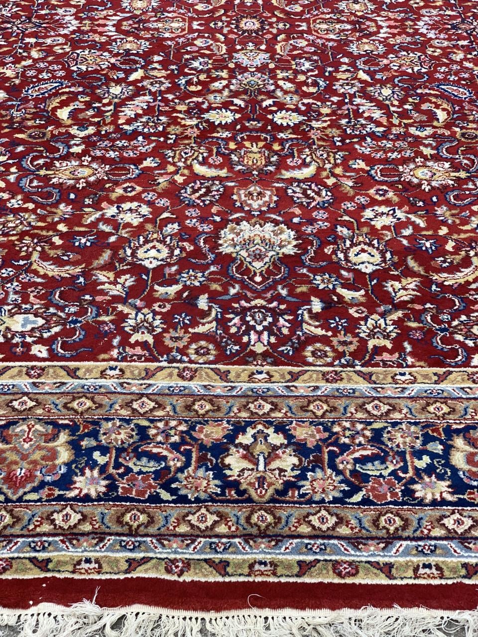 ❣️Mega Groot Handgeknoopt Vintage Vloerkleed❣️400x310 cm❣️