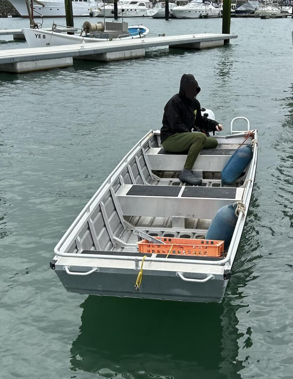 Aluminium boot Yamaha 5pk viertaktmotor