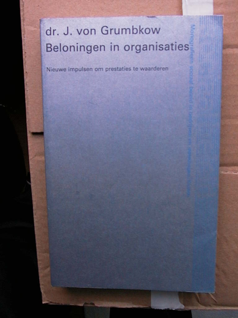 J. Von Grumbkow Beloningen in organisaties
