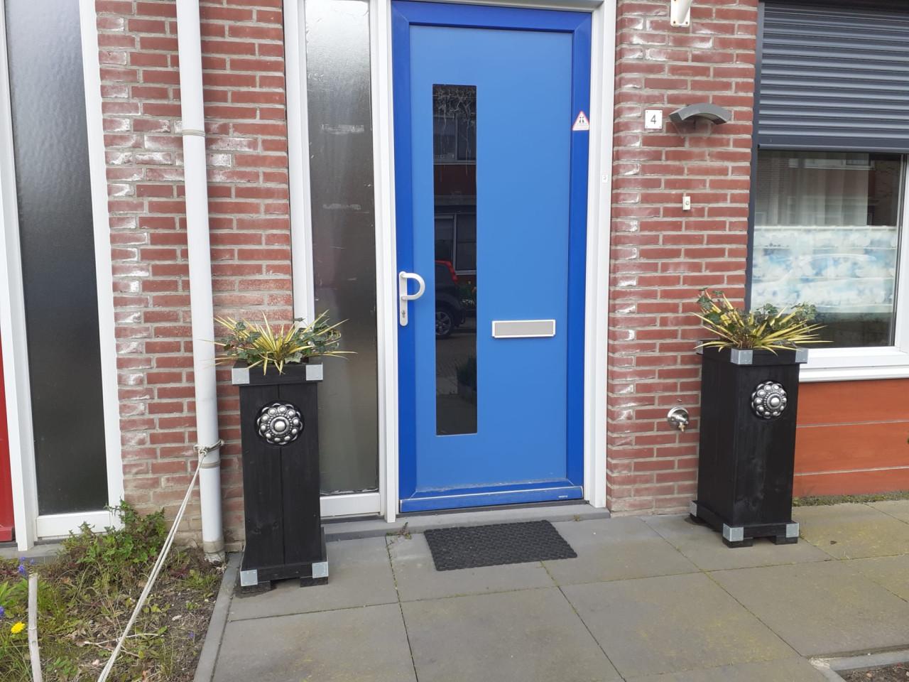 Zeeuwse knop bloembakken projecten ter inspiraties L32 x B35 x H85