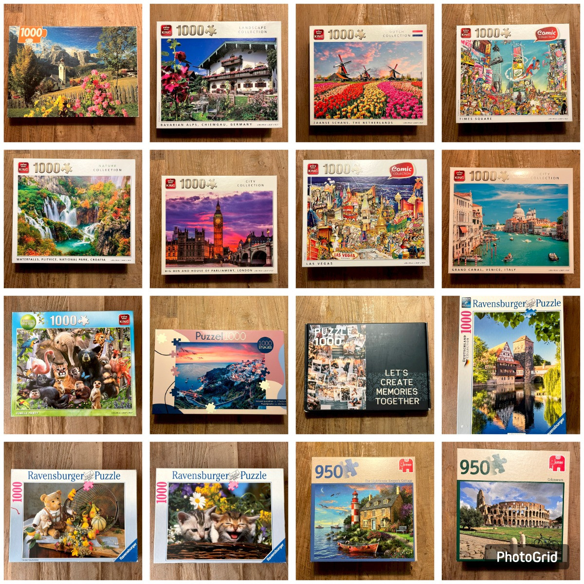 1000 stukjes puzzels