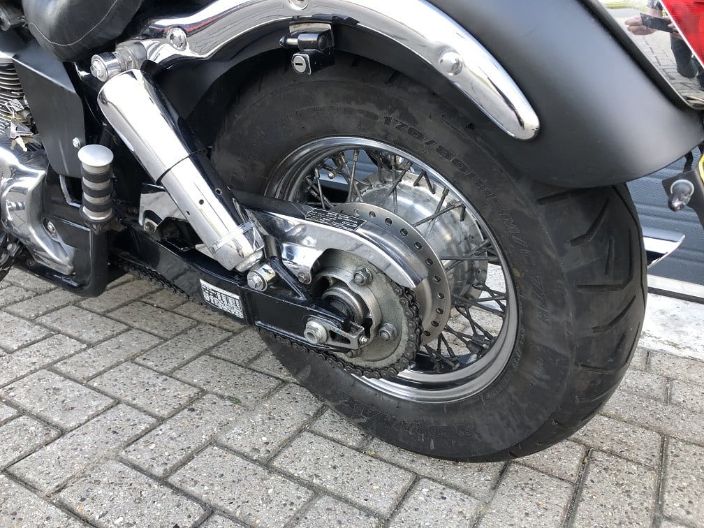 Honda VT750C2, licht verbouwde chopper uit 1997, geschikt voor A2, €2295,-