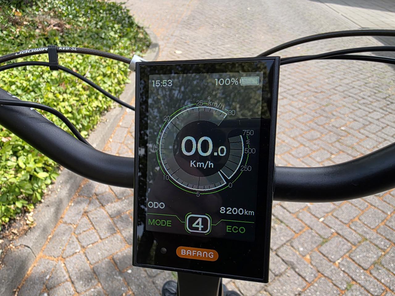 Schitterende Amslod elektrische fiets met Bafang M400 middenmotor
