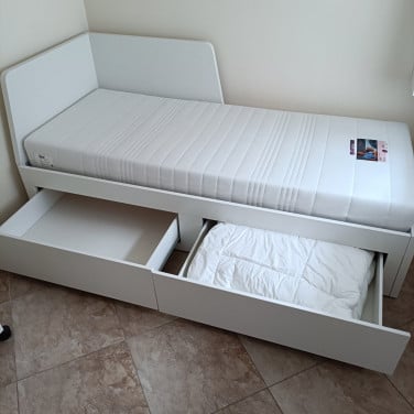 Uitschuifbaar bed Ikea Flekke