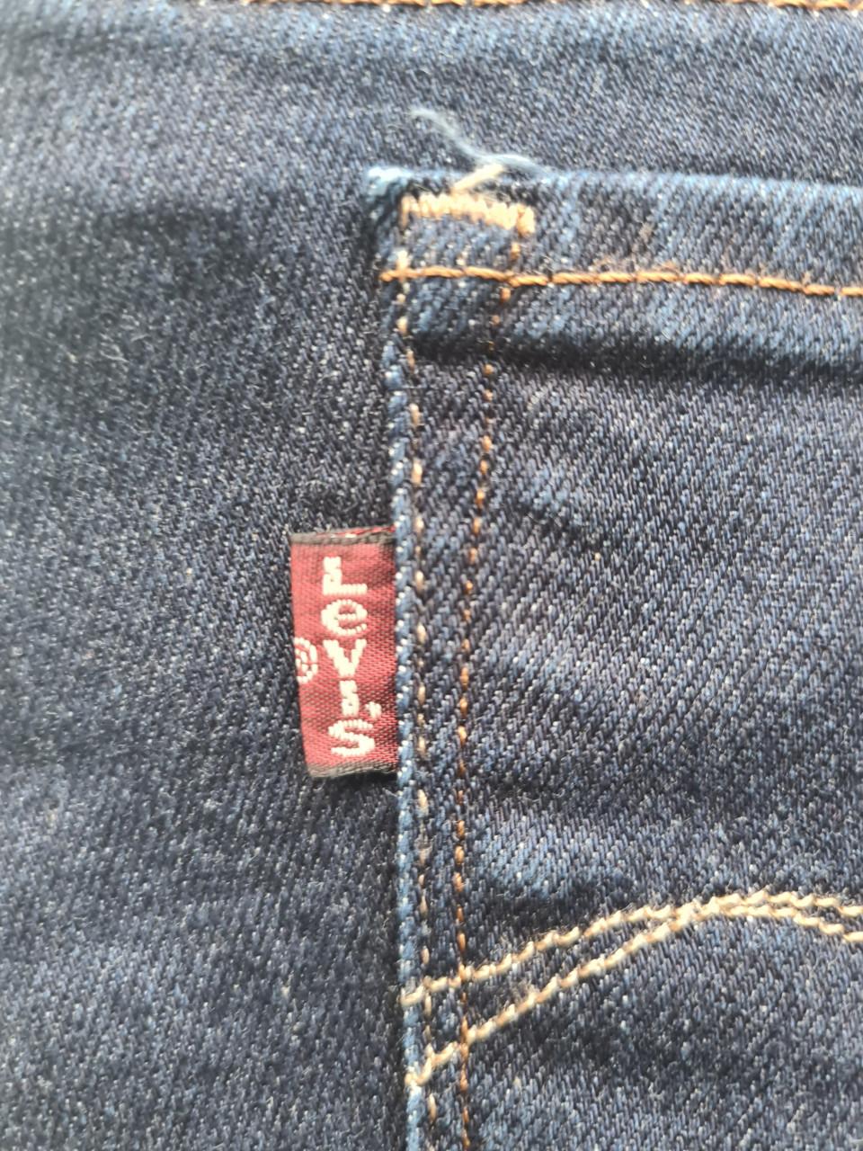 Levis donker blauw W29 / L32( Mt L ) Demi Curve , Mid Rise