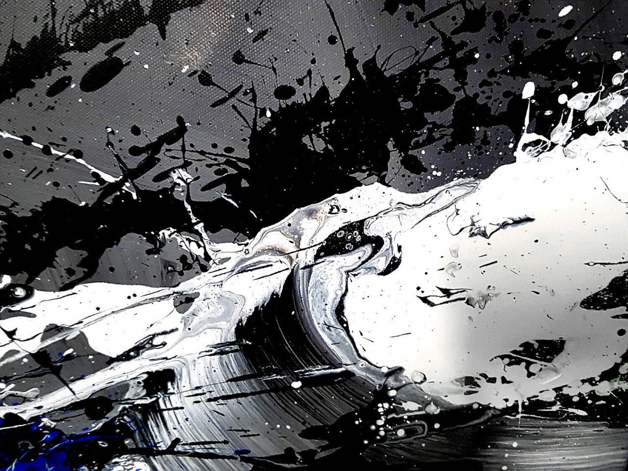 " Abstract Passion " Prachtig Acryl 5 luik 150 cm x 70 cm