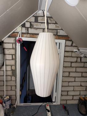 Vintage opeline lamp