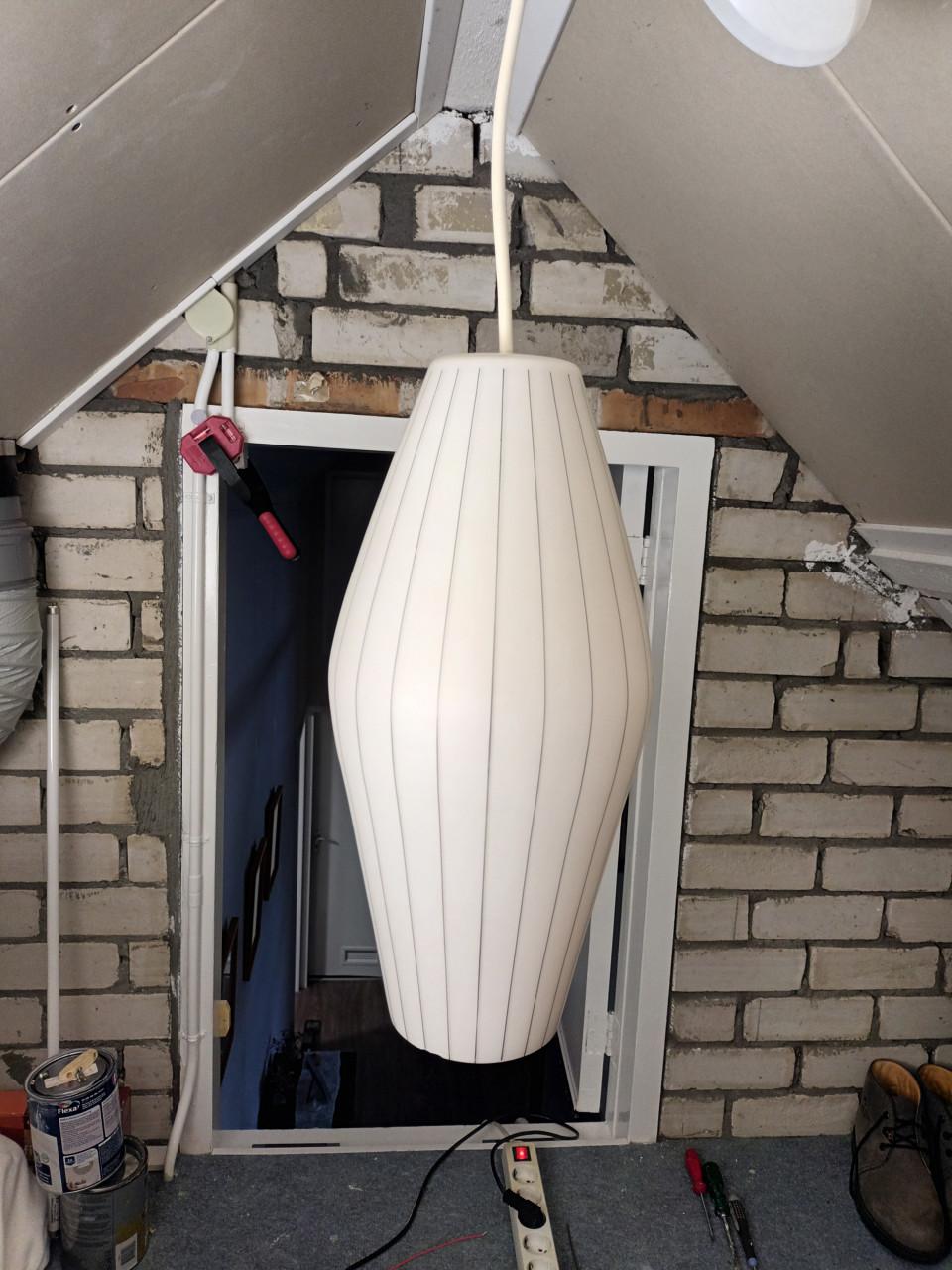 Vintage opeline lamp