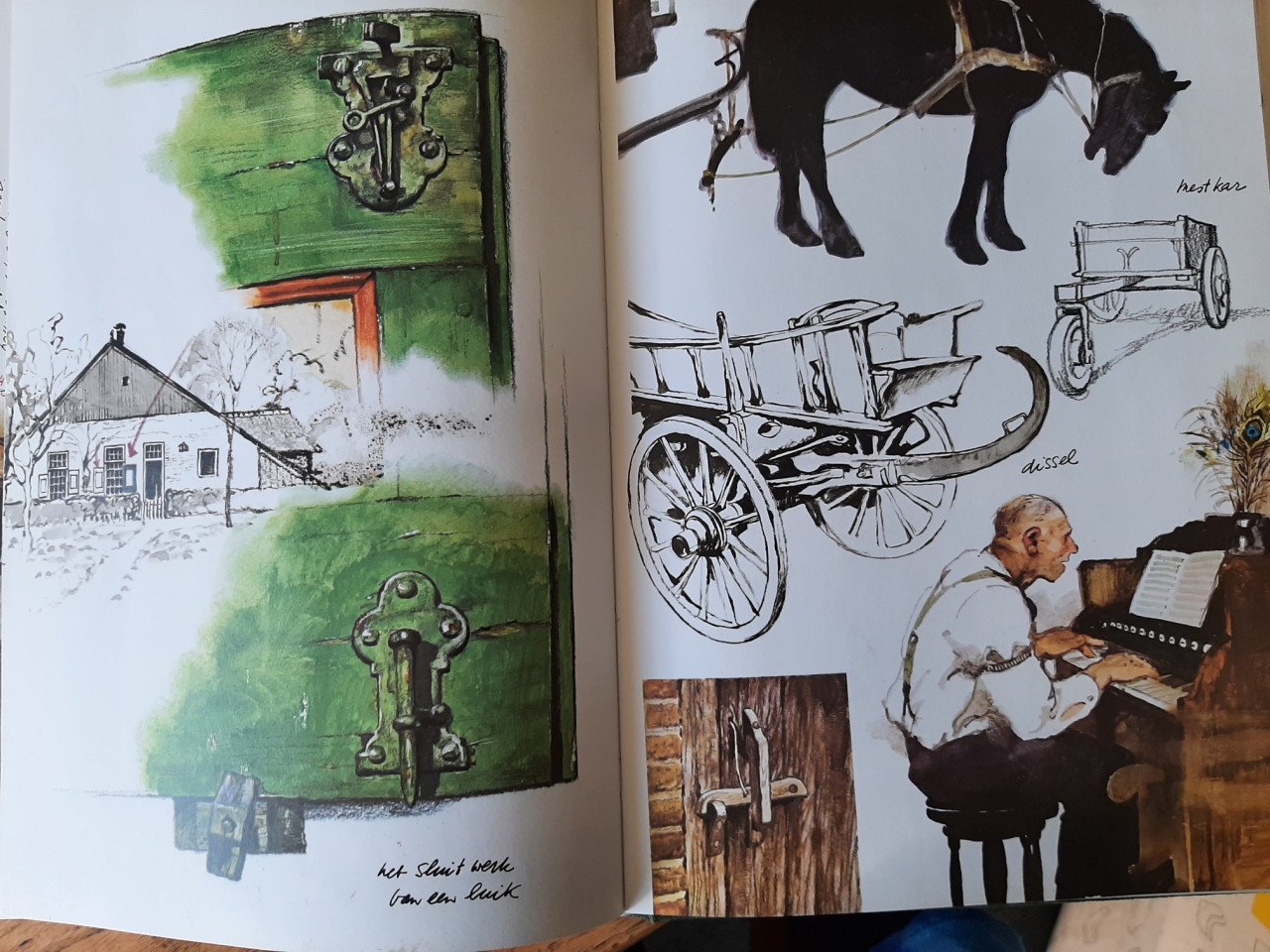 Te hooi en te gras, door Rien Poortvliet