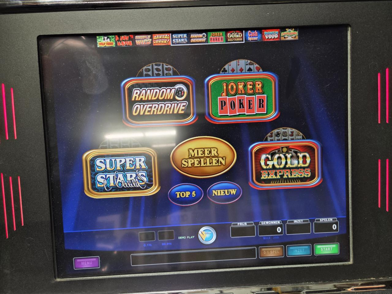 Gokkast Casino Games Errel automaat touchscreen