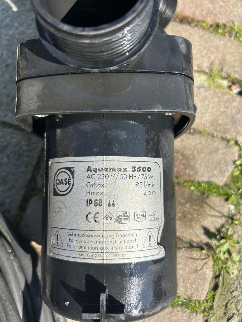 Te koop oase aquamax 5500 sterke en zuinige Vijverpomp