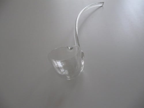 Glazen bowl  lepel