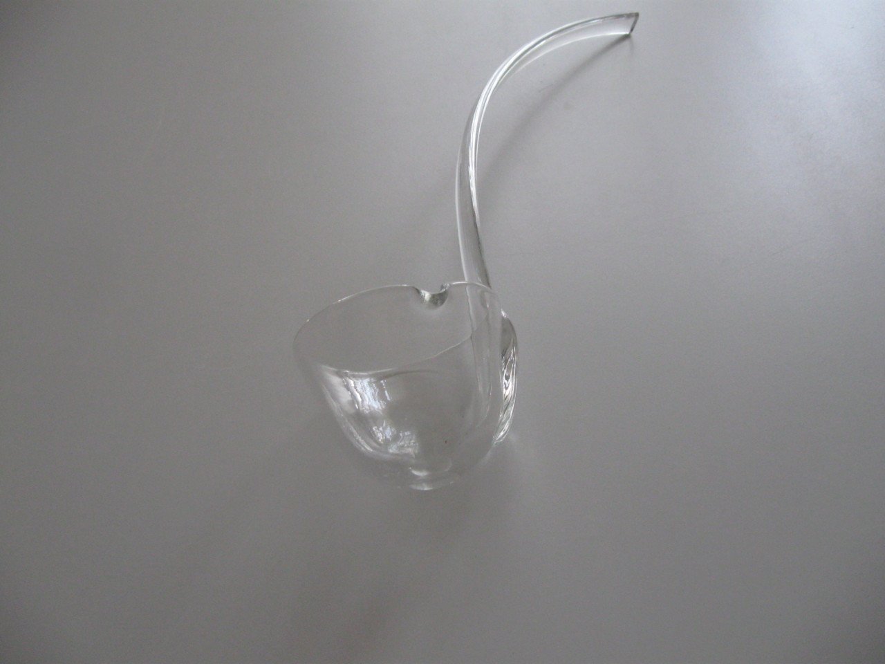 Glazen bowl  lepel