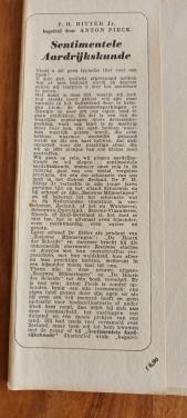 Sentimentele Aardrijkskunde 1951 uitgave, Zeeuwse mijmeringen