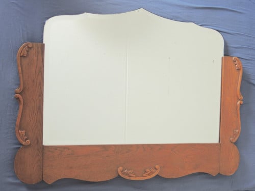 Vintage spiegel met facetrand