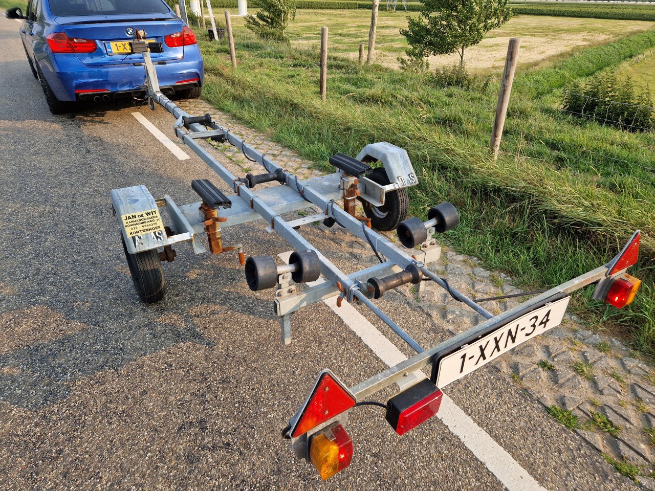 Boottrailer Atlas trailer met 750 kg Knott as 4.50 meter