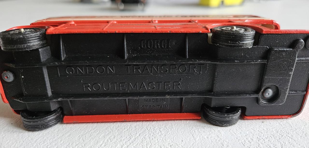 Originele rode dubbeldekker Corgi