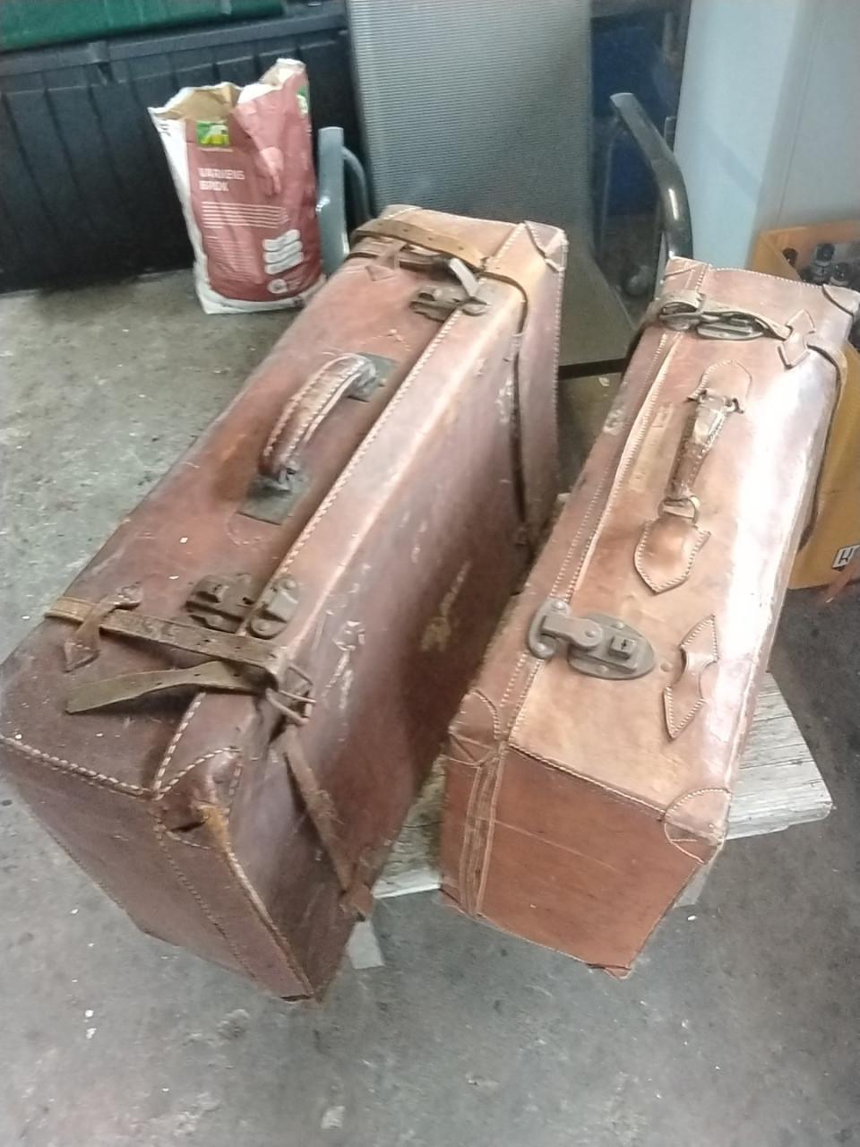 LEDEREN KOFFERS Vintage
