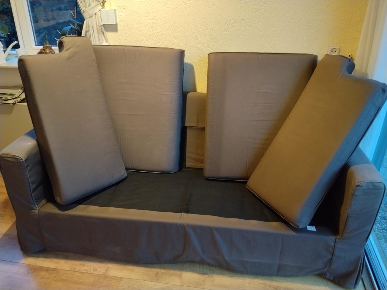 3-zits bank  met extra bekledinghoezen