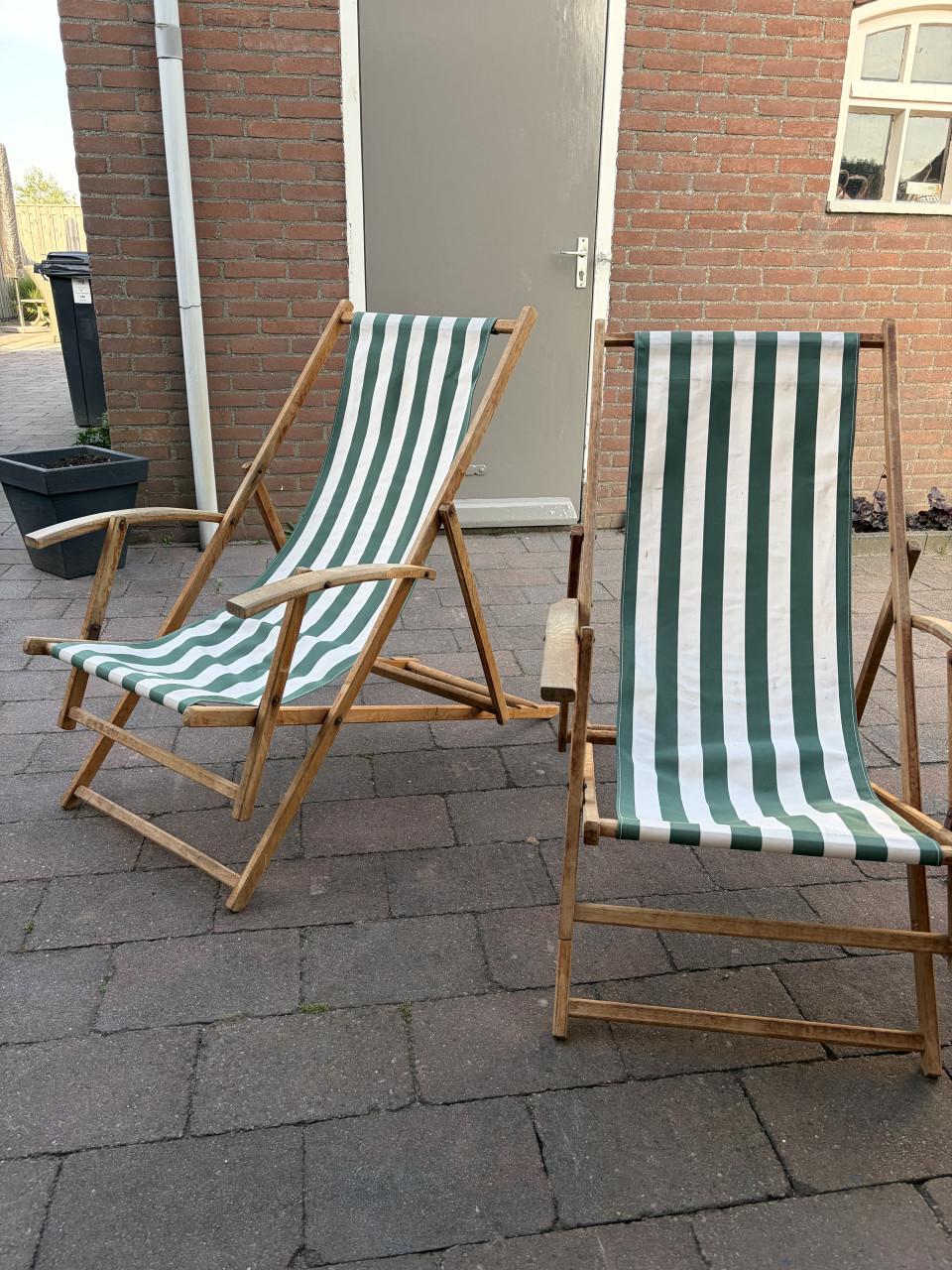 Retro strandstoelen
