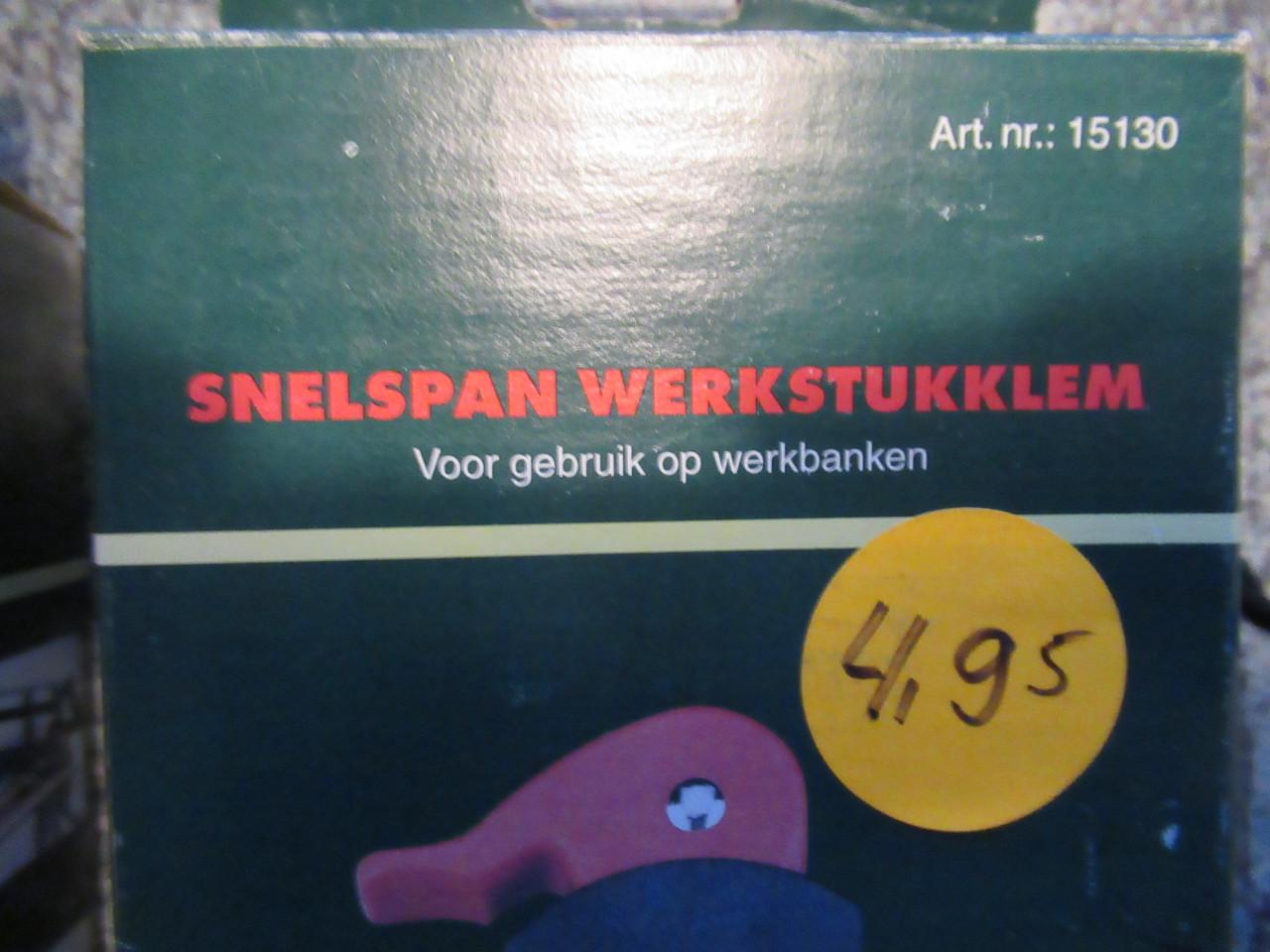 Werkbank, nieuw in doos met twee nieuwe klemmen.