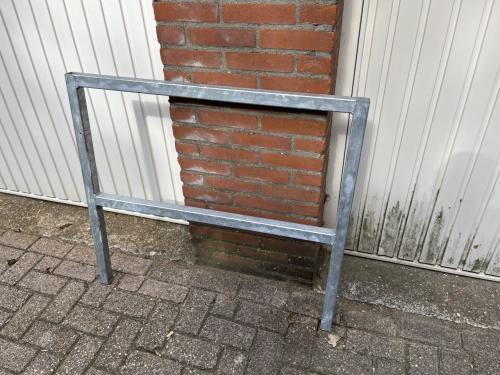 Poten, frame, schraag, staal voor werkbank