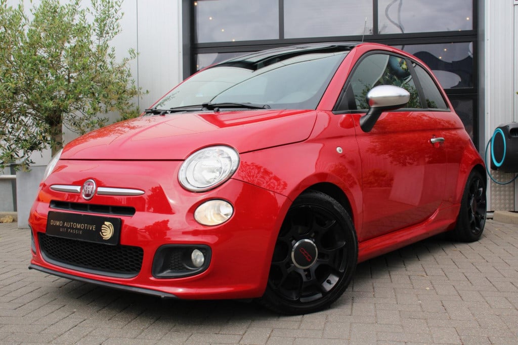 Fiat 500 1.2 500s - leder/alcantara - sport - h&r - aux/usb - nieuwe koppel