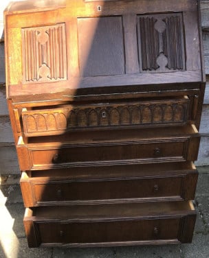 SECRETAIRE met opbergruimte en laden