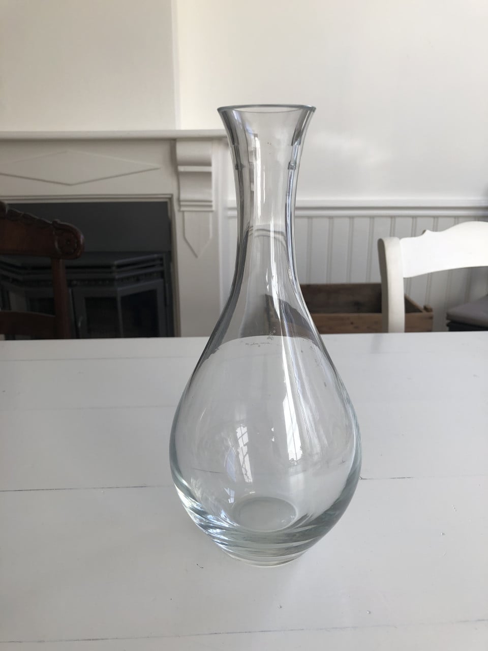 Zeer mooie glazen drank karaf met stop