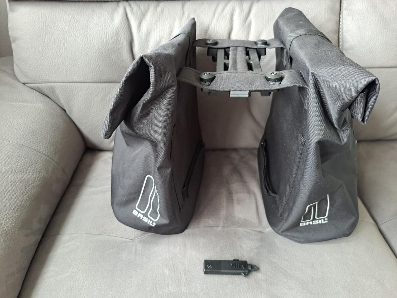 Te koop zgan Brasil dubbele fietstassen met mik systeem